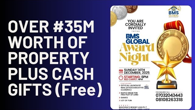 BMS Global & REC Property Award Night Lekki